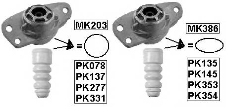 MONROE PK078 Пылезащитный комилект, амортизатор