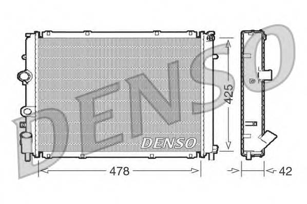 DENSO DRM23031 Радиатор, охлаждение двигателя