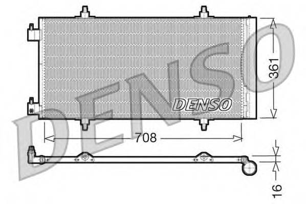 DENSO DCN07011 Конденсатор, кондиционер