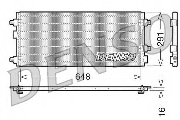 DENSO DCN13003 Конденсатор, кондиционер