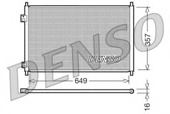 DENSO DCN40008 Конденсатор, кондиционер