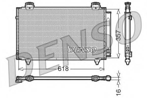 DENSO DCN50004 Конденсатор, кондиціонер