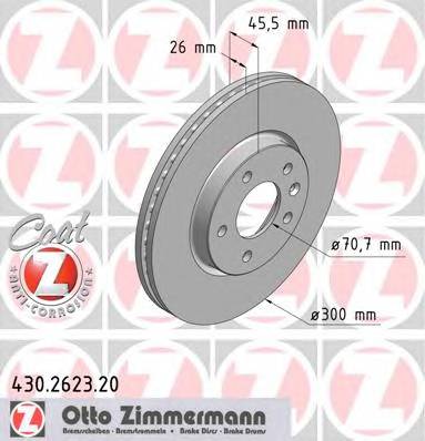 ZIMMERMANN 430.2623.20 Тормозной диск