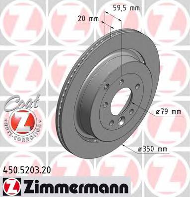 ZIMMERMANN 450.5203.20 Тормозной диск