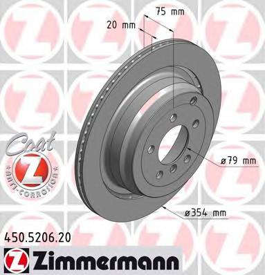 ZIMMERMANN 450.5206.20 Тормозной диск