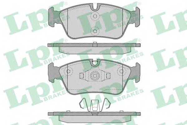 LPR 05P1250 Комплект тормозных колодок,