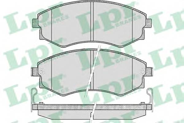 LPR 05P348 Комплект тормозных колодок,