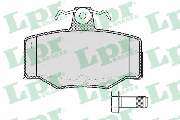 LPR 05P387 Комплект тормозных колодок,