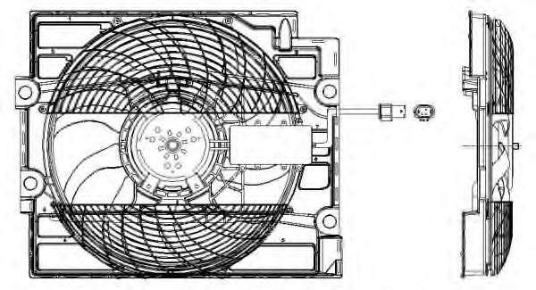 NRF 47211 Вентилятор, охлаждение двигателя