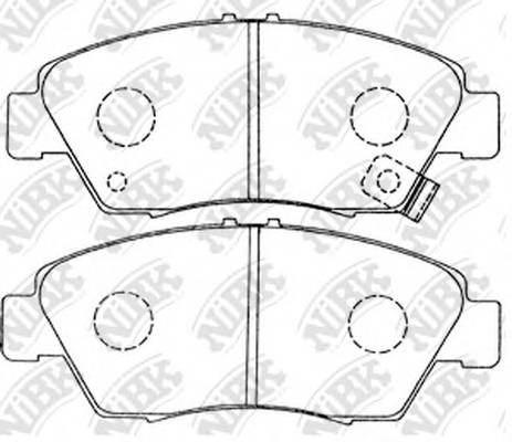 NiBK PN8264 Колодки гальмівні дискові