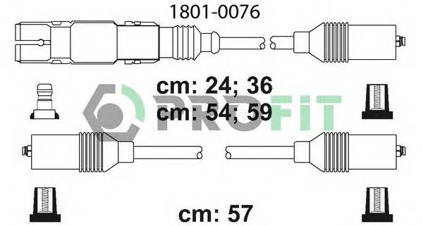 PROFIT 1801-0076 Високовольтні кабелі