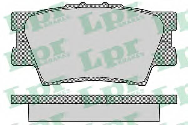 LPR 05P1281 Комплект гальмівних колодок,