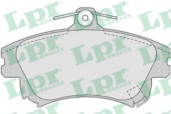 LPR 05P711 Комплект тормозных колодок,