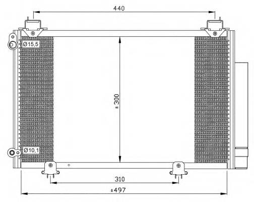 NRF 35333 Конденсатор, кондиционер