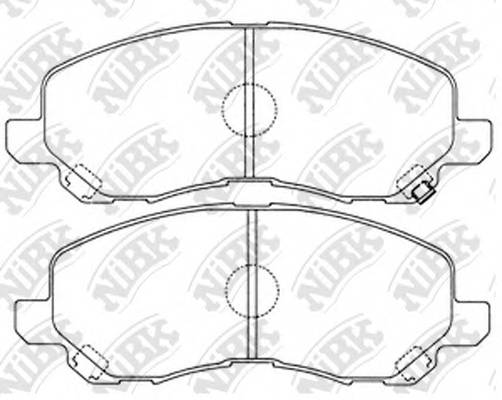 NiBK PN3469 Колодки тормозные передние