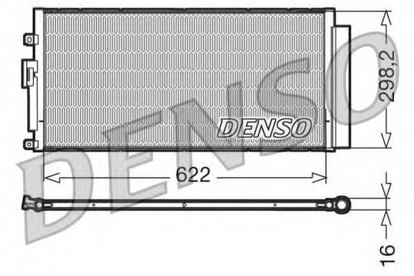 DENSO DCN09046 Конденсатор, кондиционер