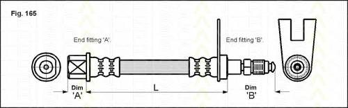 TRISCAN 8150 28119 Тормозний шланг