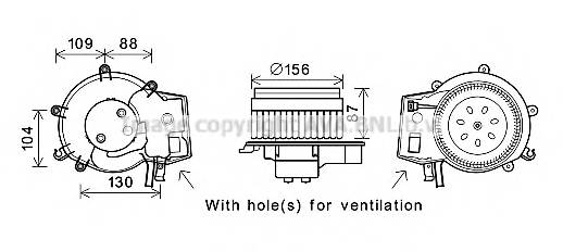 AVA QUALITY COOLING MS8625 Электродвигатель, вентиляция салона