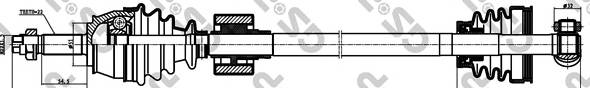 GSP 241007 Приводний вал