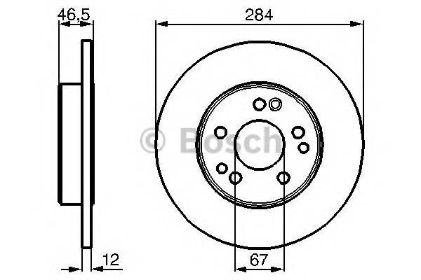 BOSCH 0 986 478 187 Гальмівний диск