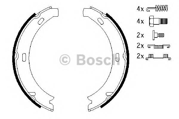 BOSCH 0 986 487 584 Комплект гальмівних колодок,