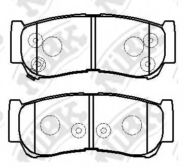 NiBK PN0447 Колодки гальмівні дискові