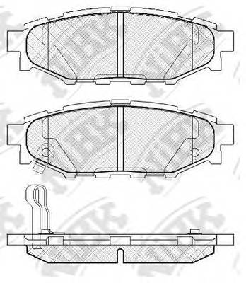 NiBK PN7501 Колодки тормозные