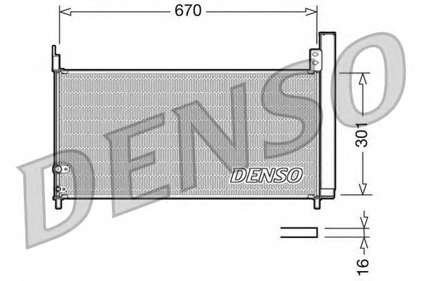 DENSO DCN50037 Конденсатор, кондиционер