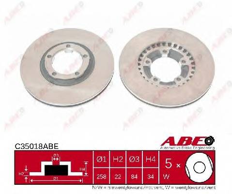 ABE C35018ABE Гальмівний диск