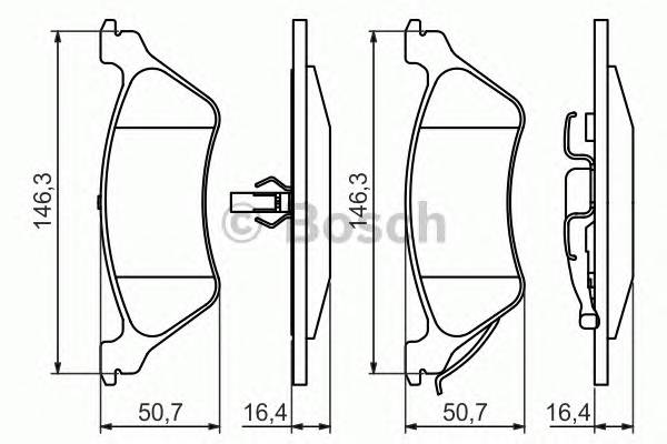 BOSCH 0 986 424 816 Комплект гальмівних колодок,