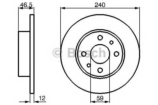 BOSCH 0 986 478 353 Тормозной диск