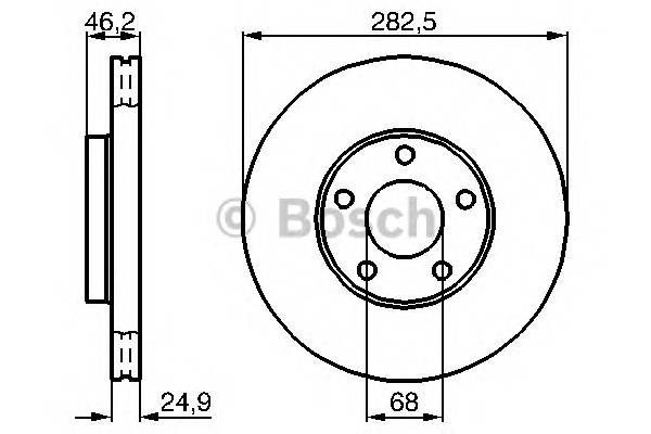 BOSCH 0 986 478 872 Тормозной диск