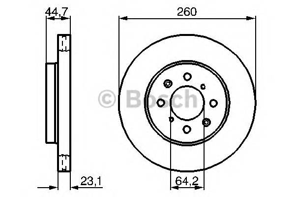 BOSCH 0 986 479 226 Тормозной диск