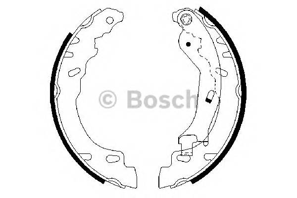 BOSCH 0 986 487 704 Комплект гальмівних колодок