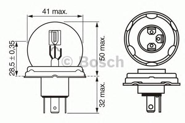 BOSCH 1 987 302 023 Лампа розжарювання, фара