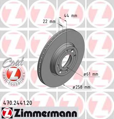 ZIMMERMANN 470.2441.20 Тормозной диск