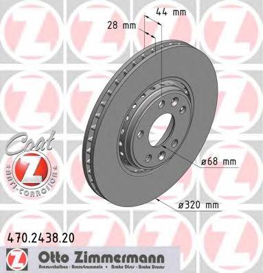 ZIMMERMANN 470.2438.20 Тормозной диск