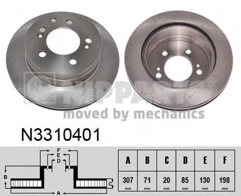 NIPPARTS N3310401 Гальмівний диск