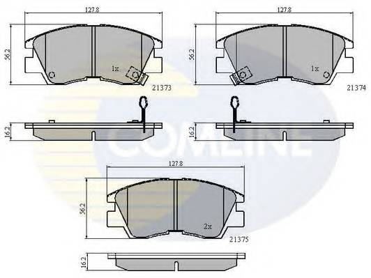 COMLINE CBP3295 Комплект тормозных колодок,