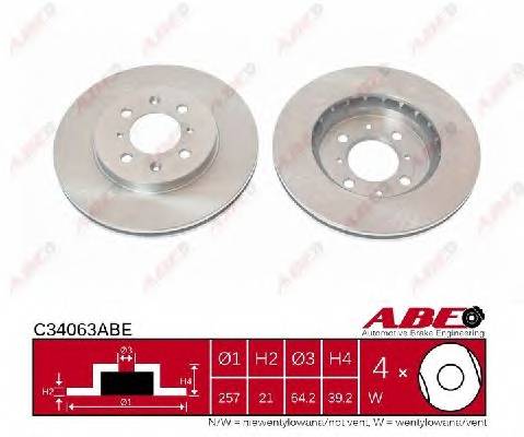 ABE C34063ABE Тормозной диск