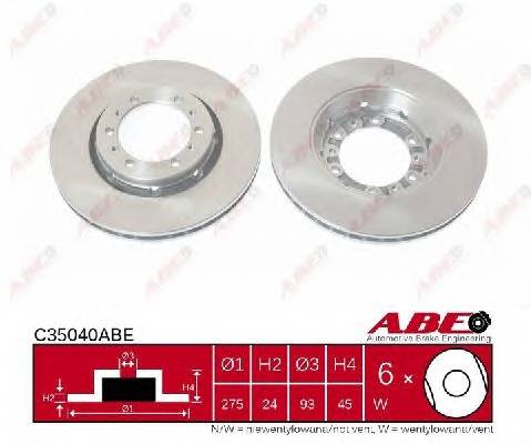 ABE C35040ABE Тормозной диск