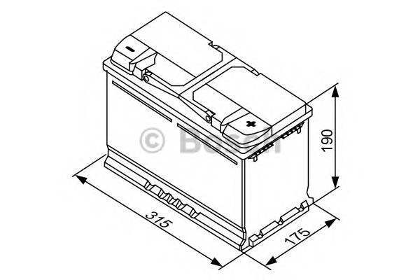 BOSCH 0 092 S40 110 Стартерная аккумуляторная батарея;