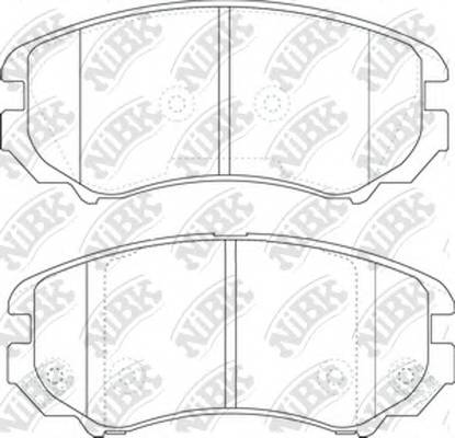 NiBK PN0377 Колодки гальмівні