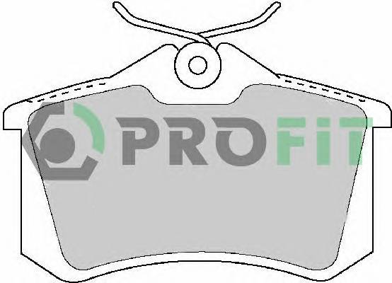 PROFIT 5000-1491 Колодки гальмівні дискові