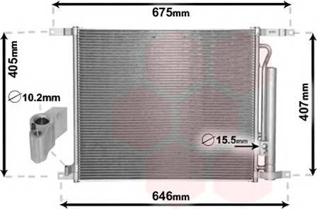 VAN WEZEL 81005139 Конденсатор, кондиціонер