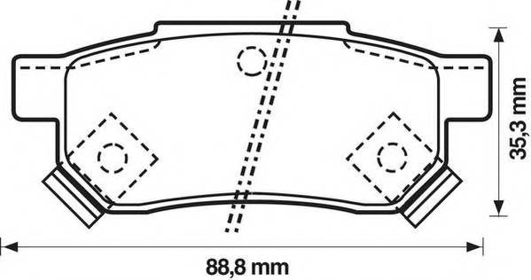 JURID 572136J Комплект тормозных колодок,