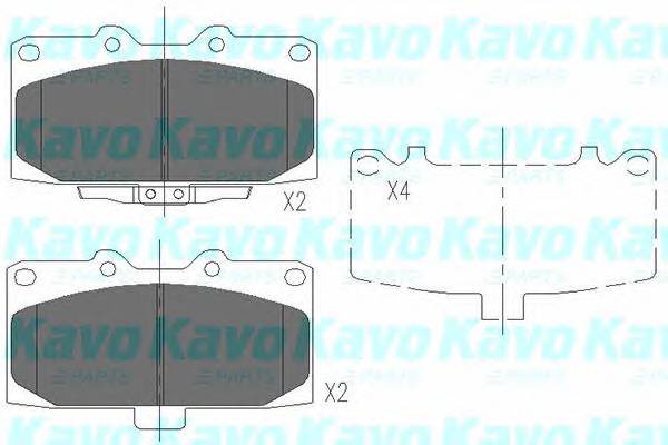 KAVO PARTS KBP-8003 Комплект гальмівних колодок,