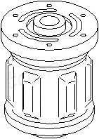 TOPRAN 301 538 Втулка, балка моста