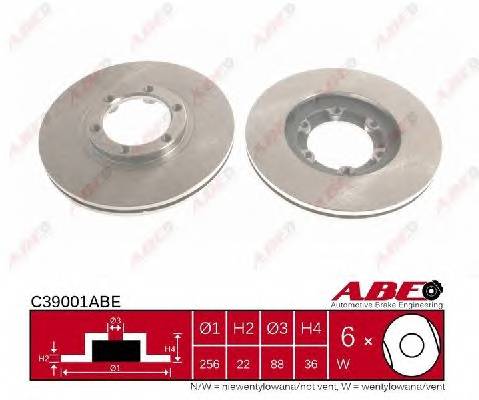 ABE C39001ABE Тормозной диск