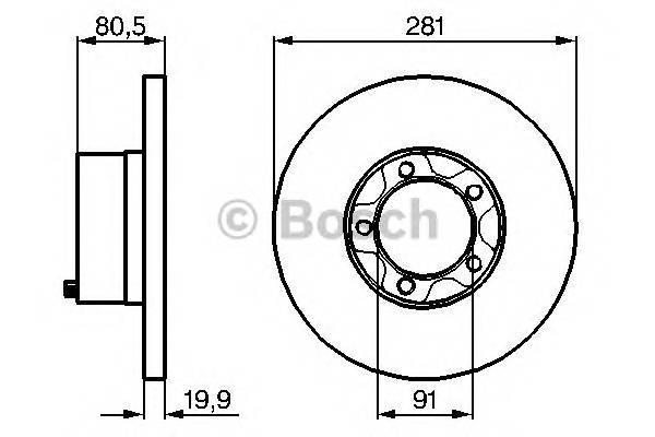 BOSCH 0 986 478 138 Тормозной диск